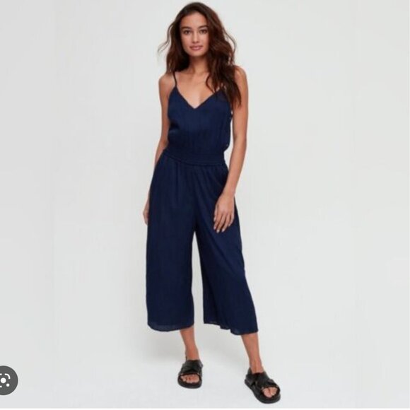 Aritzia Pants - Wilfred Aritzia Irene La Bohème Navy Jumpsuit